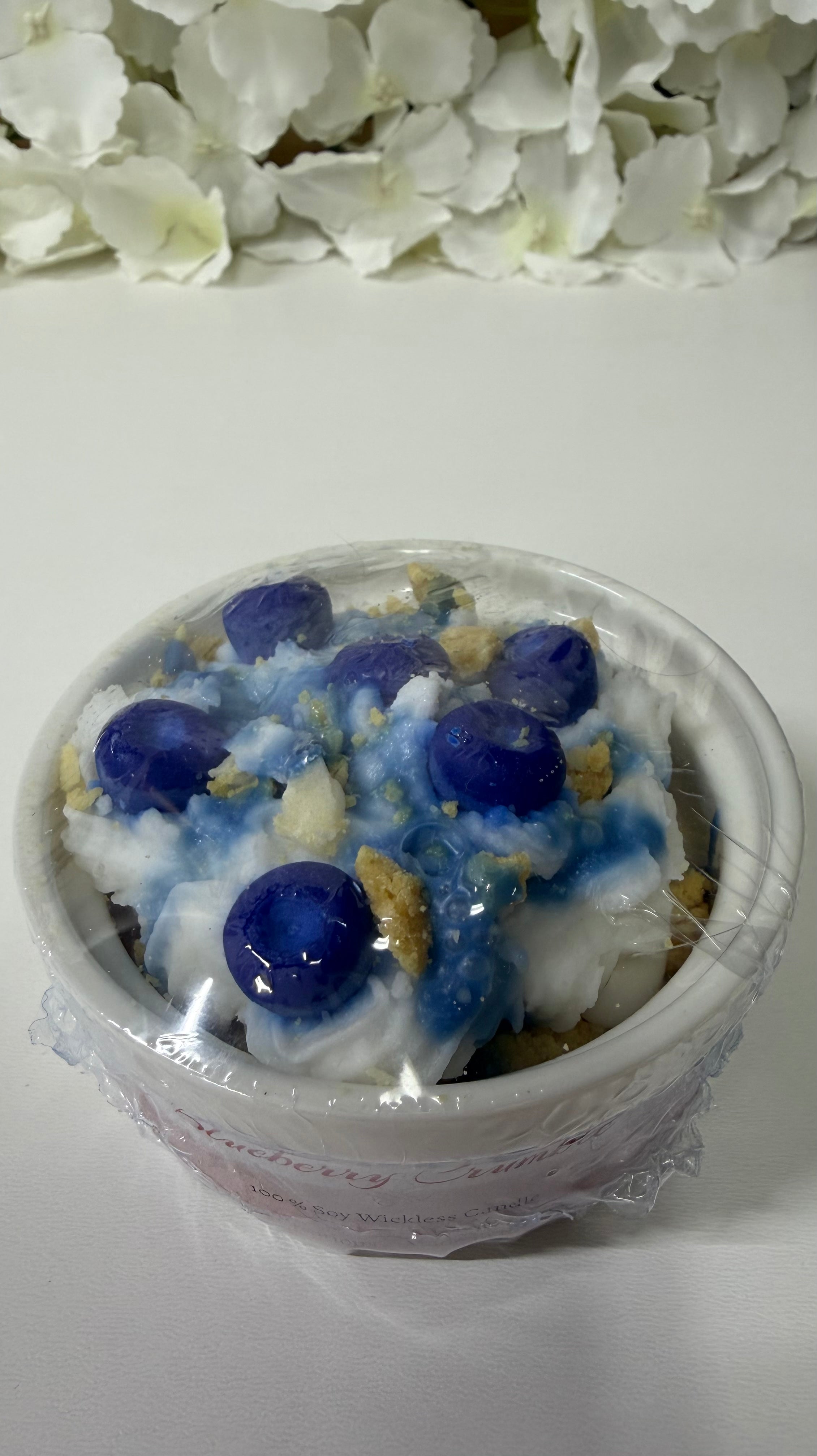 Wickless Small Candles - Blueberry Crumble