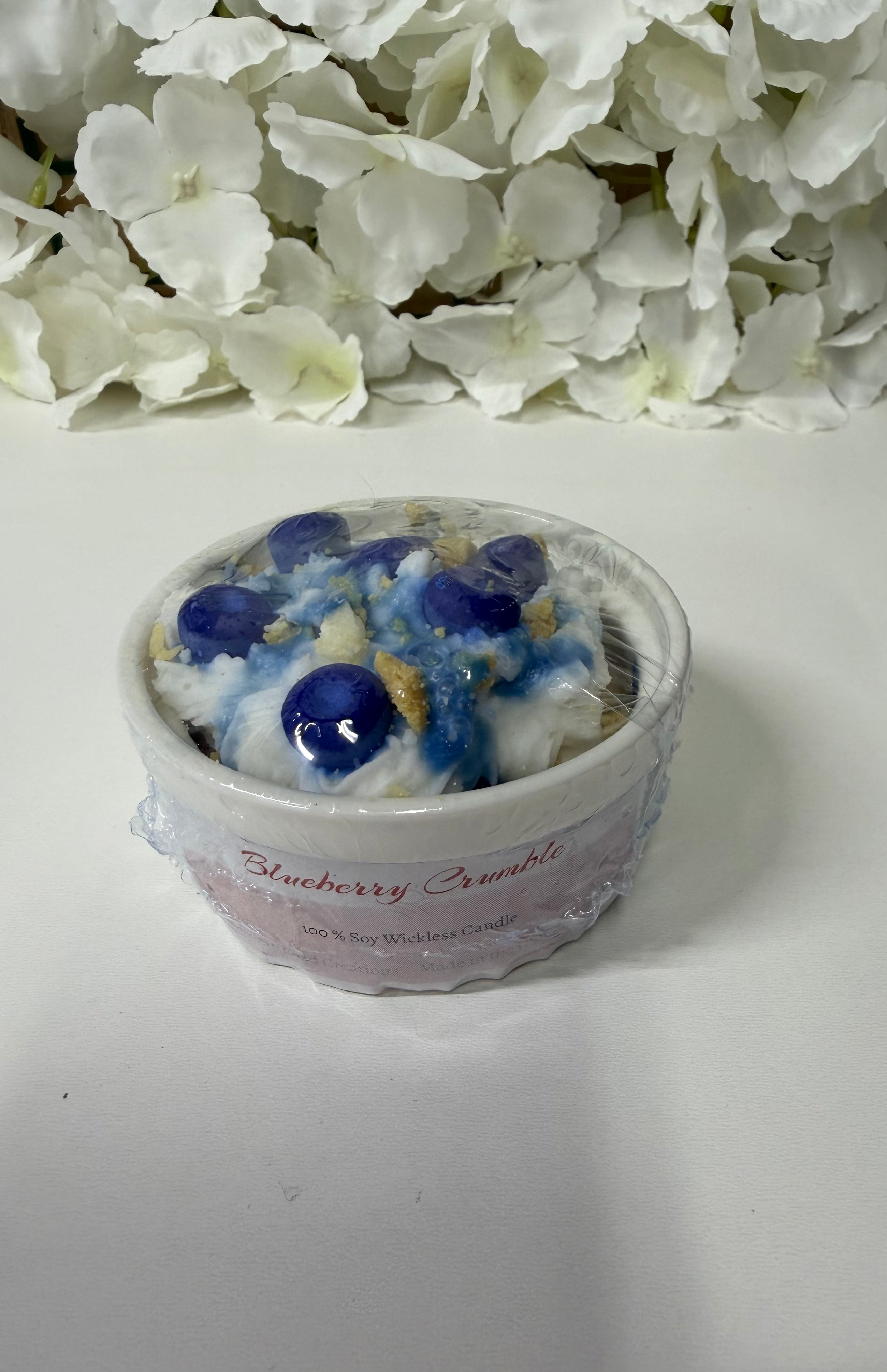 Wickless Small Candles - Blueberry Crumble