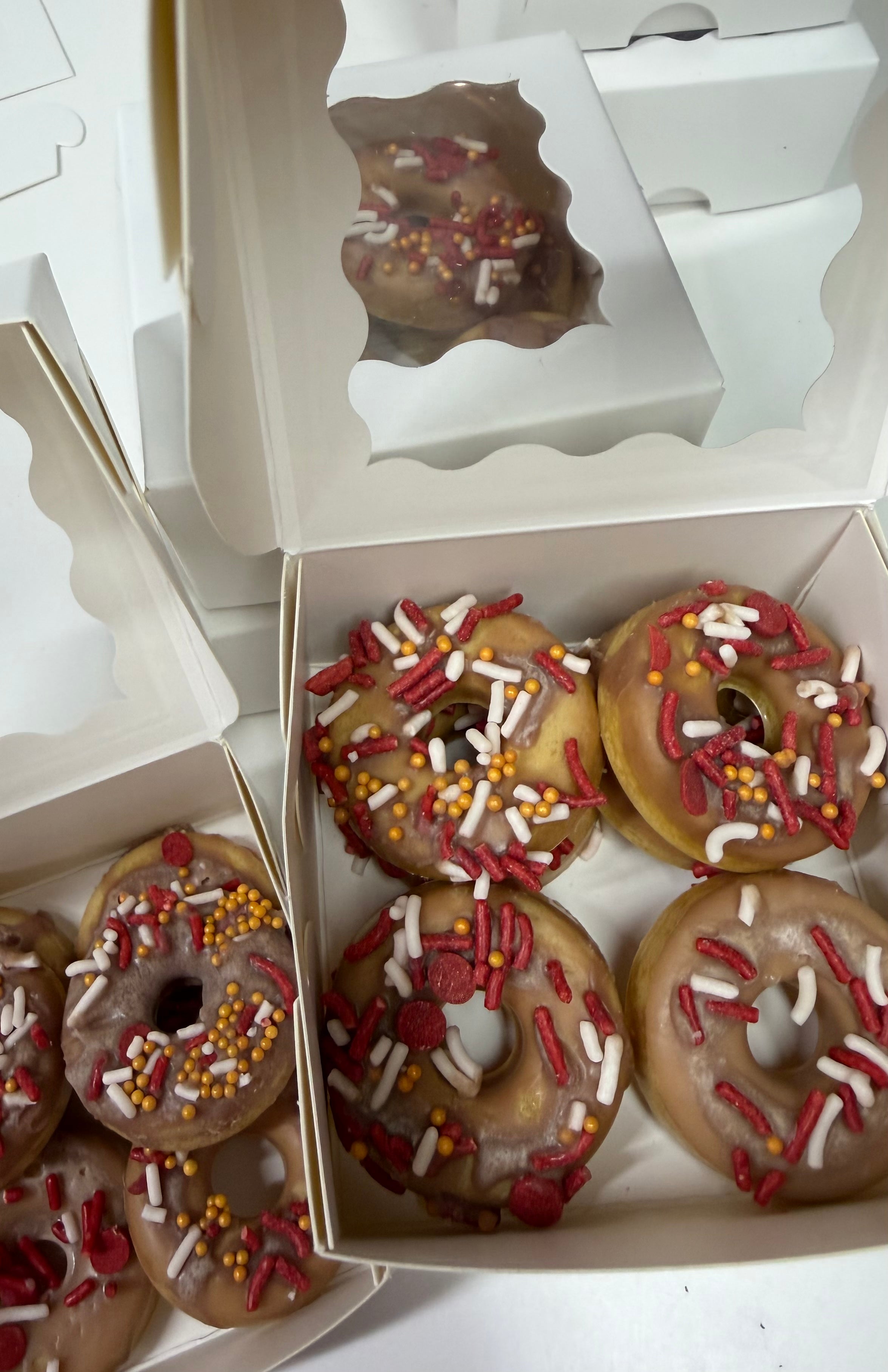 Fake Food Wax Melts - Chocolate Strawberry Donuts  2 oz | Half Dozen Box