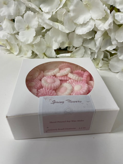 Boxed Mini Wax Melts - Spring Flowers - Pink