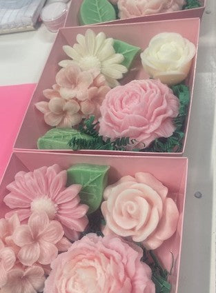 Wax Melt Boxes - Spring Flowers - Pink