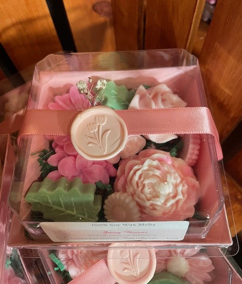 Wax Melt Boxes - Spring Flowers - Pink