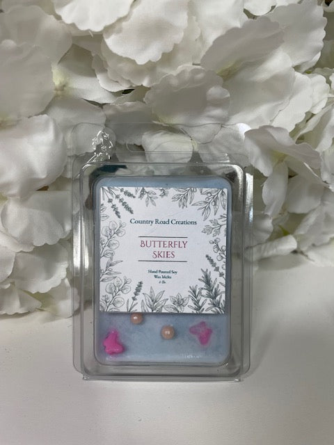 Clam Shell Wax Melts - Butterfly Skies
